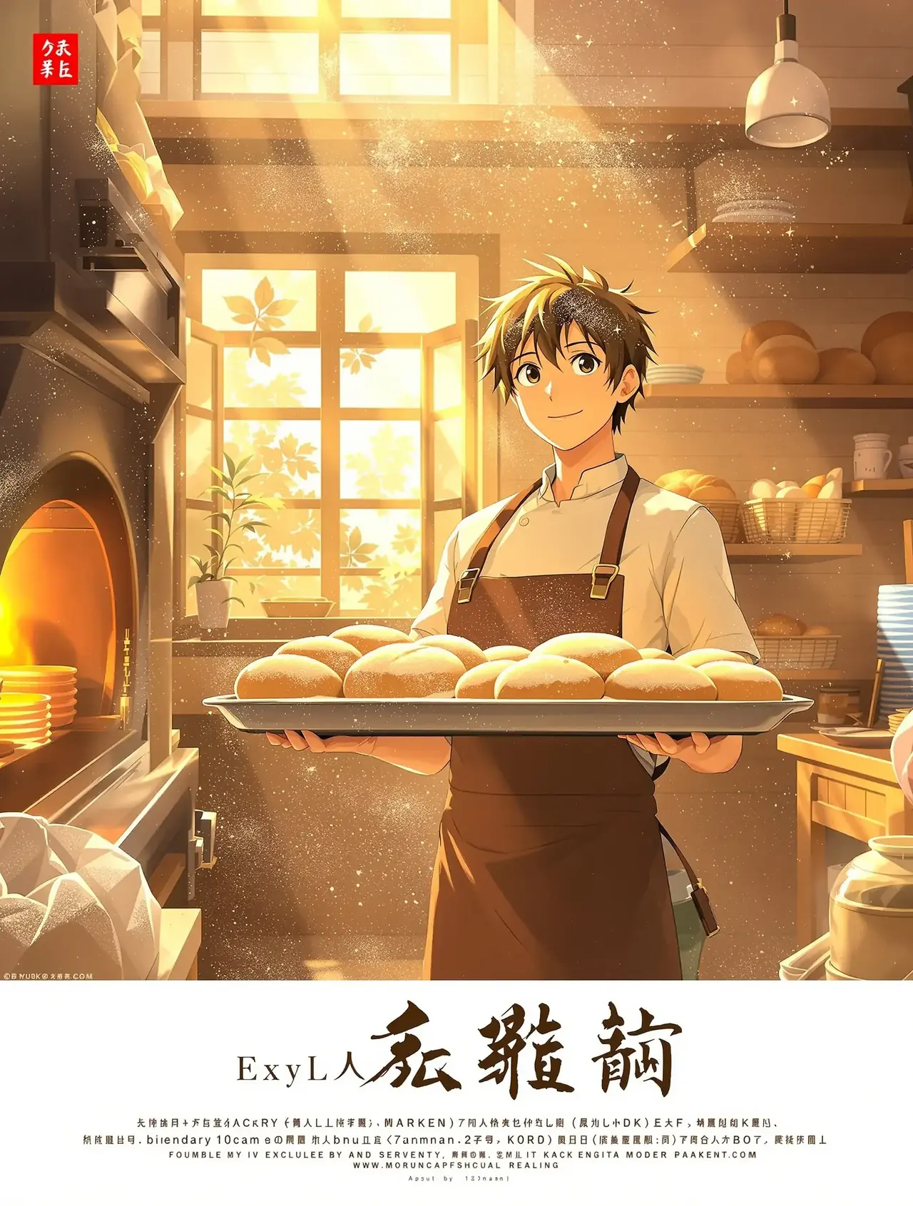 《小镇面包房》短剧封面 - 黄果官网入口美食治愈治愈短剧